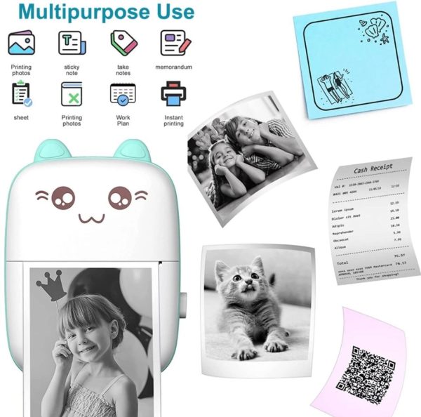 Mini Portable Pocket Thermal Printer (random Color)